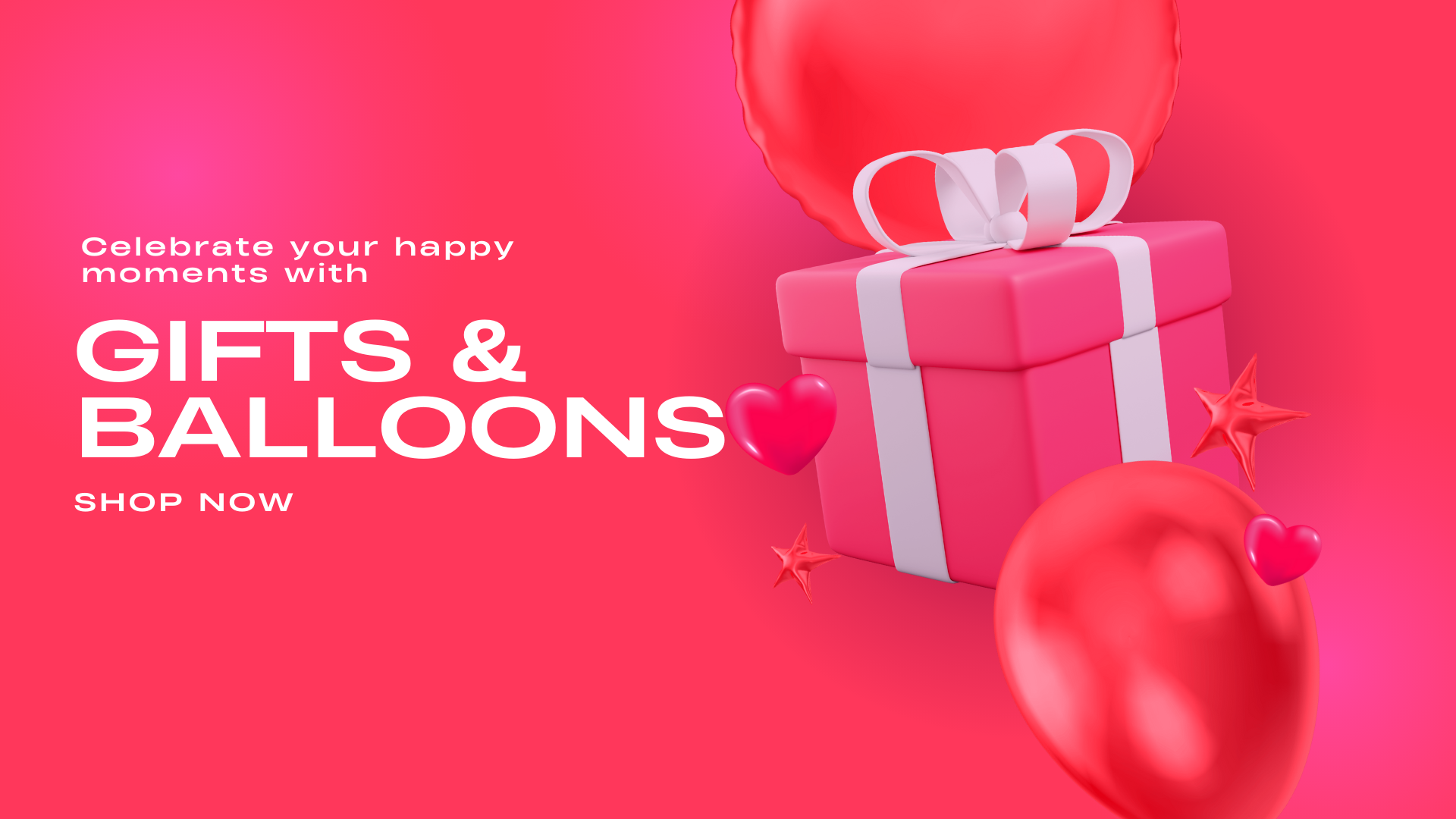 Red and Pink Soft Valentine's Sale Outdoor Banner (1)