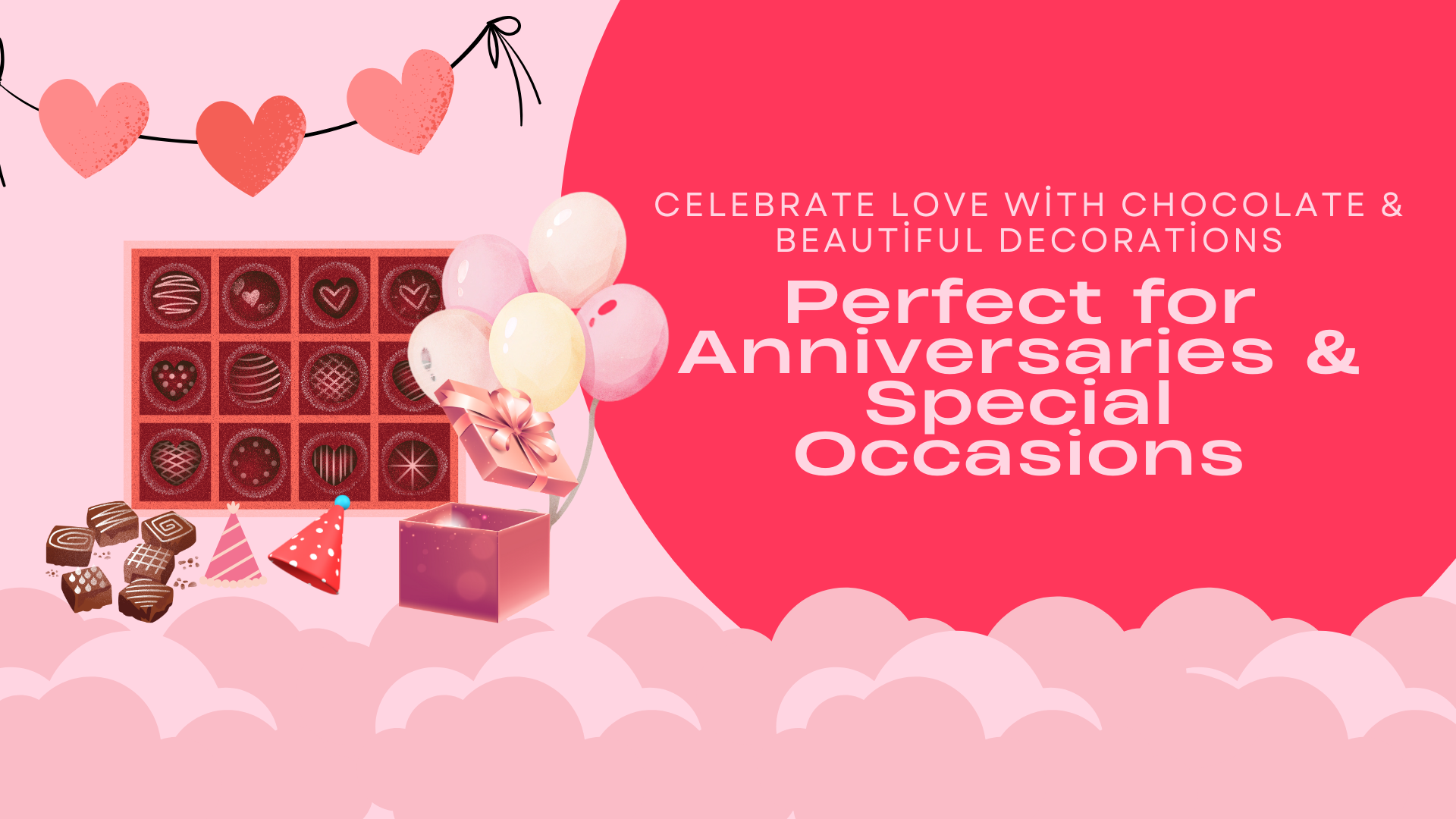 Red and Pink Soft Valentine's Sale Outdoor Banner (2)